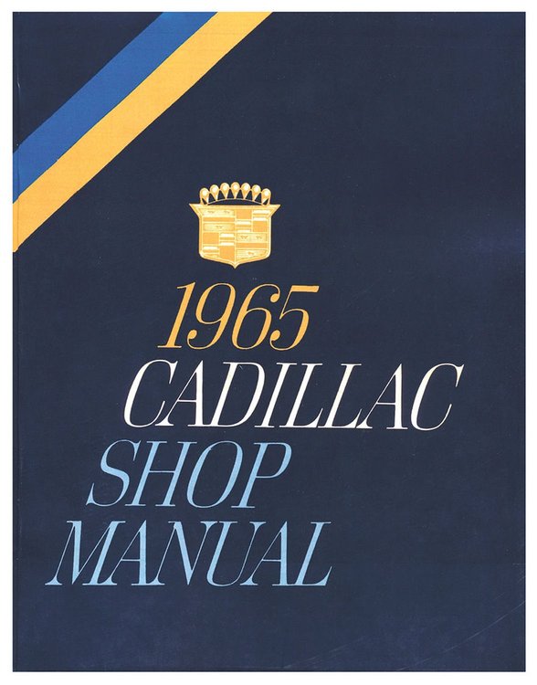 Chassis Service Manual for 1965 Cadillac DeVille, Eldorado, Fleetwood