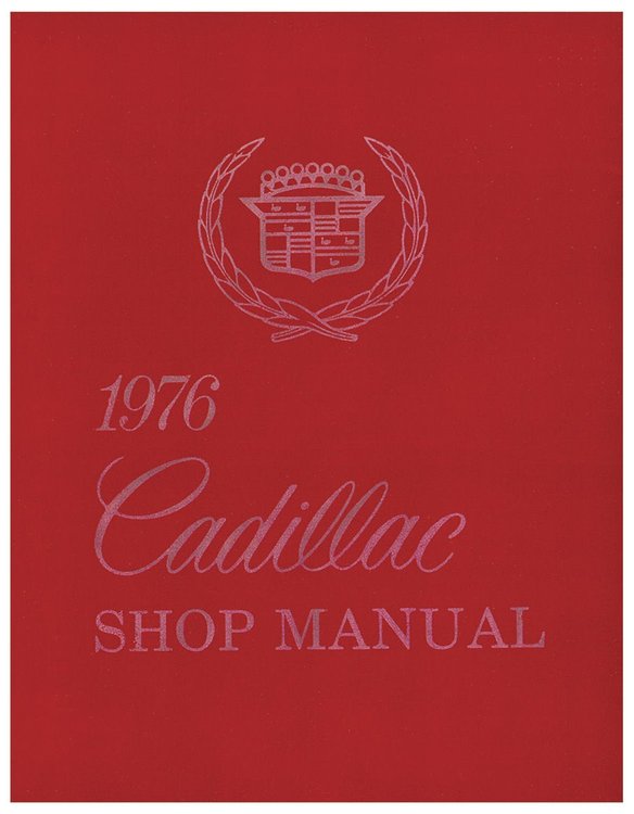 Chassis Service Manual for 1976 Cadillac DeVille, Eldorado, Fleetwood
