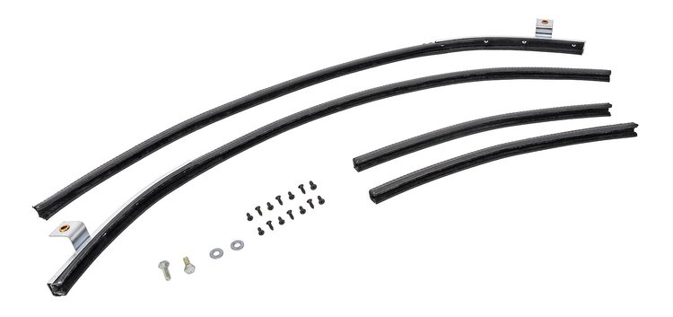 Quarter Glass Run Channel for 1964-1965 Oldsmobile Cutlass, F85, 442 [2-Door Sedan, Without Chrome Bead]