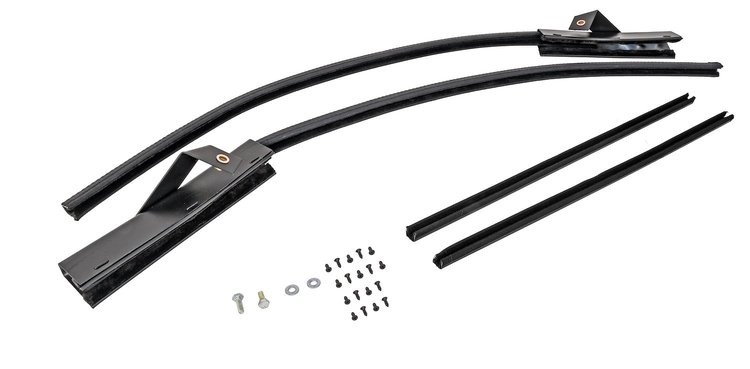 Quarter Glass Run Channel for 1968-1972 Buick, Chevrolet, Oldsmobile, Pontiac Models [2-Door Sedan, Without Chrome Bead]