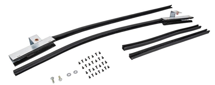 Quarter Glass Run Channel Conversion for 1968 Chevrolet Chevy II, 1969-1972 Chevrolet Nova [2-Door Sedan, Without Chrome Bead]
