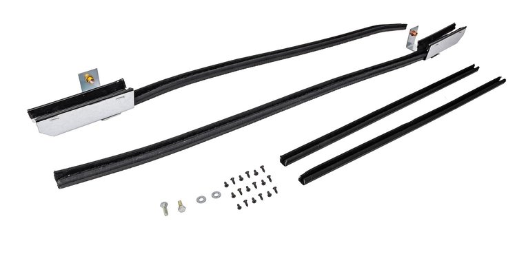 Quarter Glass Run Channel Conversion for 1973-1974 Chevrolet Nova [2-Door Sedan, Without Chrome Bead]