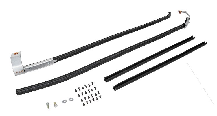 Quarter Glass Run Channel for 1962-1965 Chevrolet Chevy II [2-Door Sedan, Without Chrome Bead]