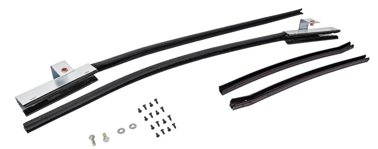 Quarter Glass Run Channel Kit for 1968 Chevrolet Chevy II, 1969-1972 Chevrolet Nova [2-Door Sedan, Without Chrome Bead]