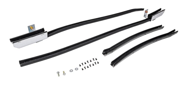 Quarter Glass Run Channel Kit for 1973-1974 Chevrolet Nova [2-Door Sedan, Without Chrome Bead]