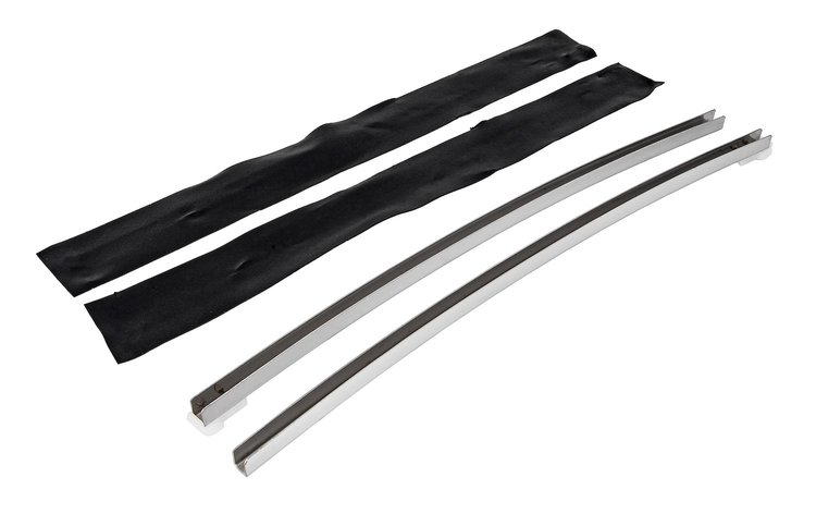 Vertical Quarter Glass Window Channel Guides for 1973-1974 Chevrolet Nova [2-Door Sedan]