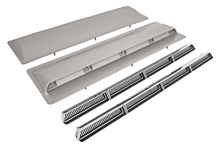 Hood Inserts w/ Housings 1966 Chevrolet Chevelle SS, El Camino SS, Malibu SS