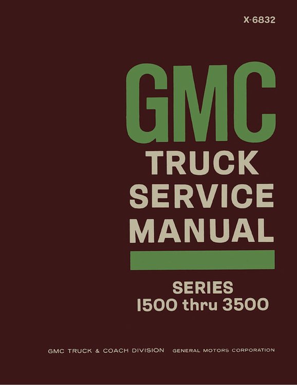 Shop Manual for 1968 GMC Trucks