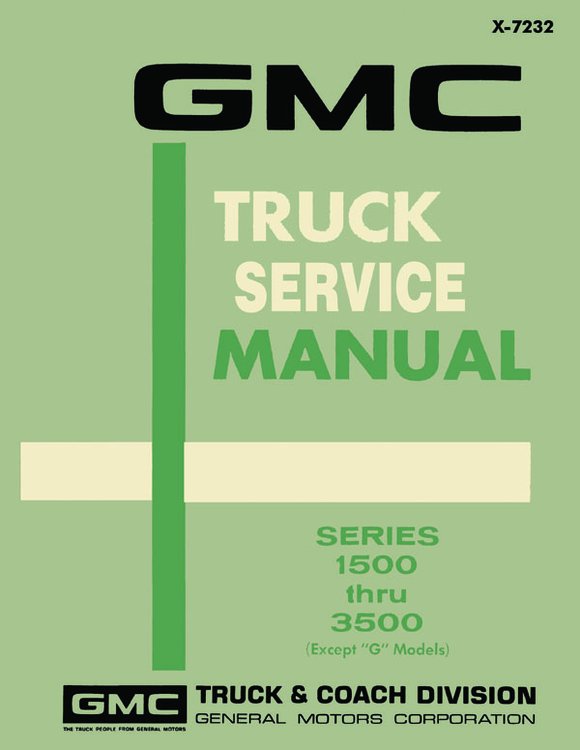 Shop Manual for 1972 GMC Trucks