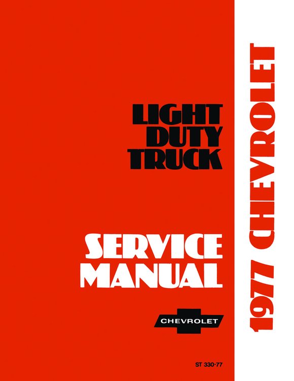Shop Manual for 1977 Chevrolet Trucks