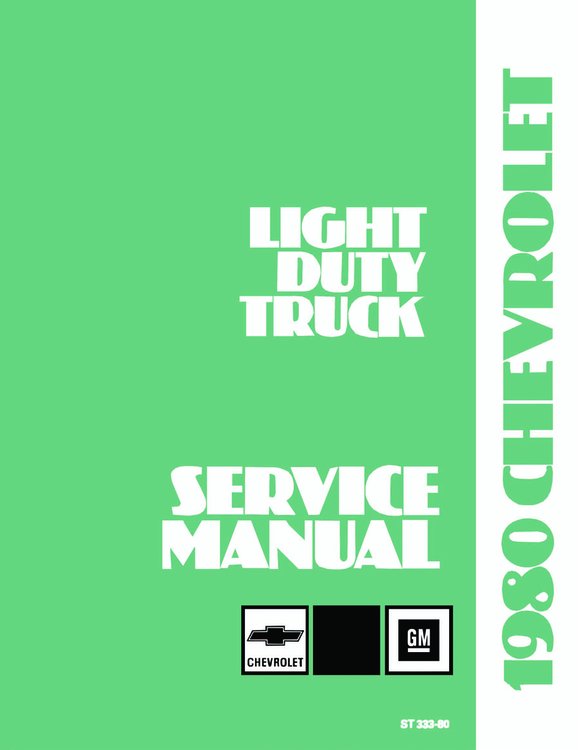 Shop Manual for 1980 Chevrolet Trucks