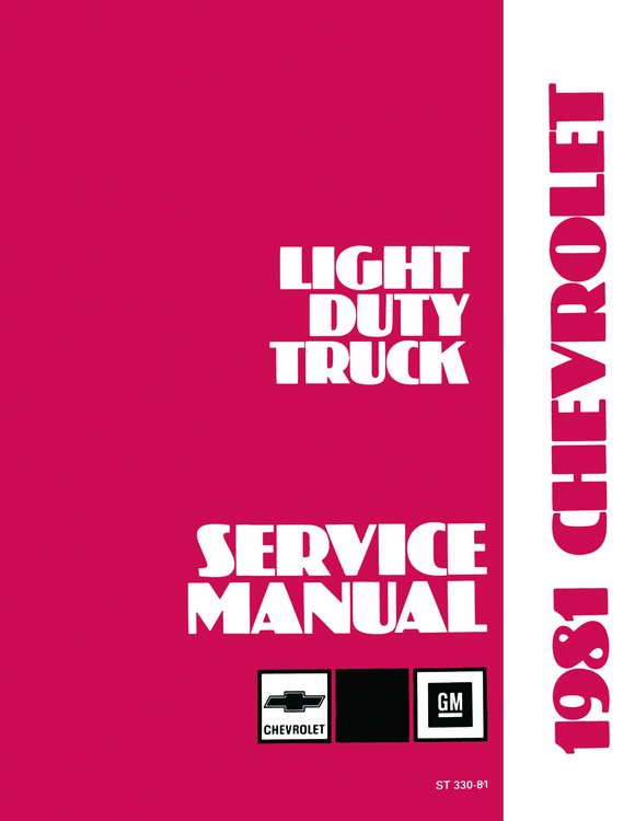 Shop Manual for 1981 Chevrolet Trucks