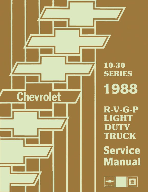 Shop Manual for 1988 Chevrolet Trucks