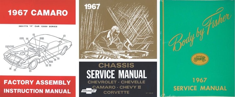Shop Manual Set for 1967 Chevrolet Camaro