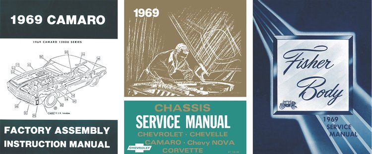Shop Manual Set for 1969 Chevrolet Camaro