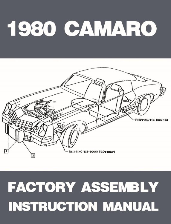 Factory Assembly Instruction Manual for 1980 Chevrolet Camaro
