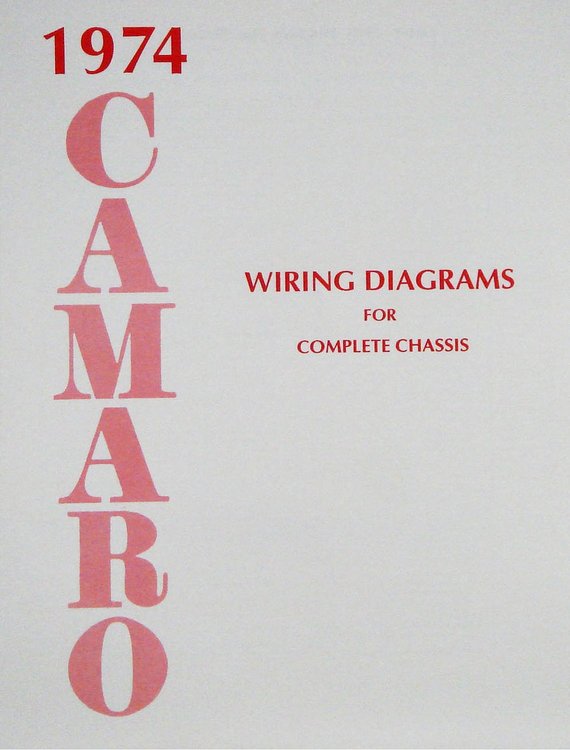 Wiring Diagram Manual for 1974 Chevrolet Camaro