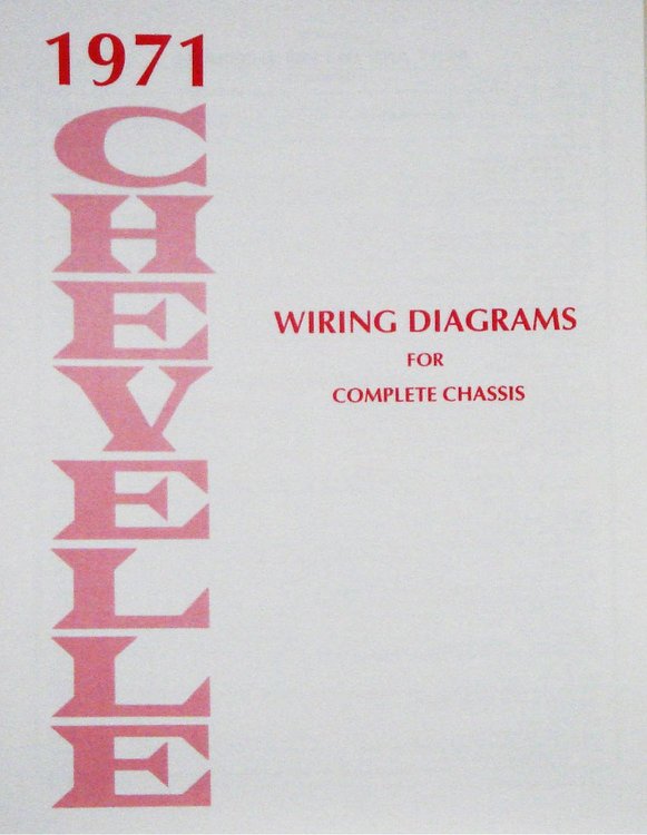 Wiring Diagram Manual for 1971 Chevrolet Chevelle & El-Camino