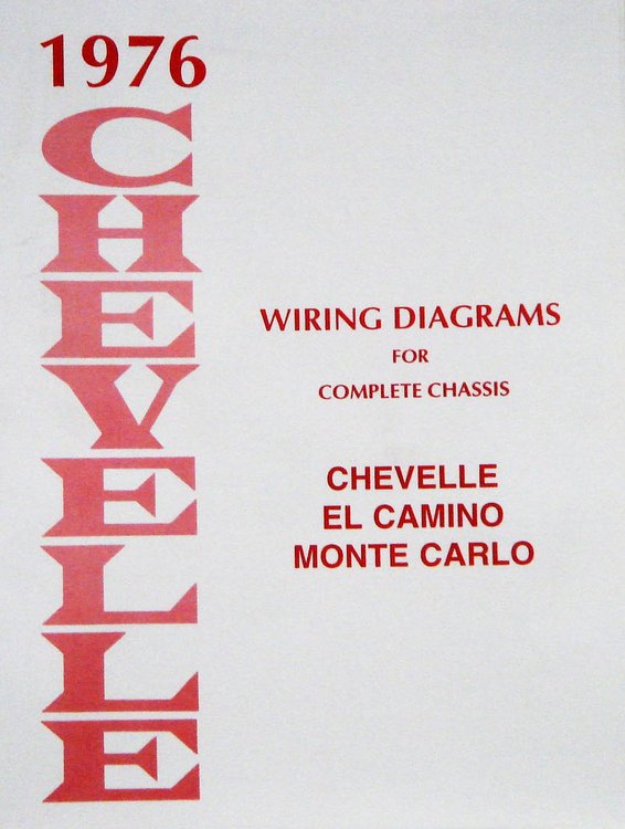 Wiring Diagram Manual for 1976 Chevrolet Chevelle, El-Camino, & Monte Carlo