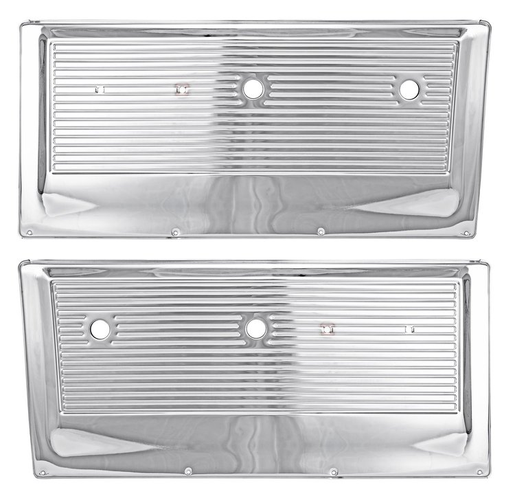 Interior Door Panel Set for 1967-1971 Chevy C10 Truck (Chrome)