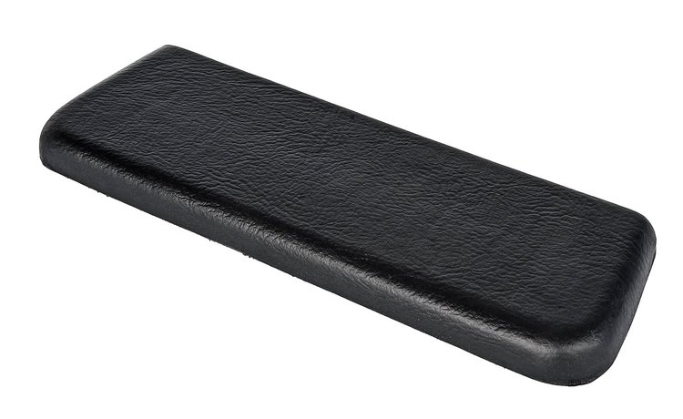 Armrest Pad Fits Select 1965-1967 GM Models, Rear [Left/Driver or Right/Passenger Side, OE-Style Seville Grain, Black]