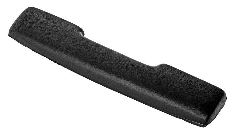 Armrest Pad Fits Select 1965-1967 GM Models, Front [Left/Driver or Right/Passenger Side, Black]