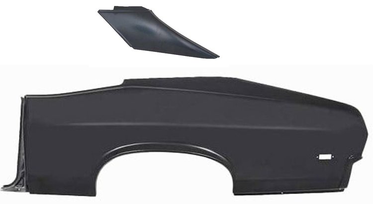 Full Quarter Panel W/Sail Panel Kit for 1968-1969 Chevrolet Nova 2-Door Coupe [Left/Driver Side]