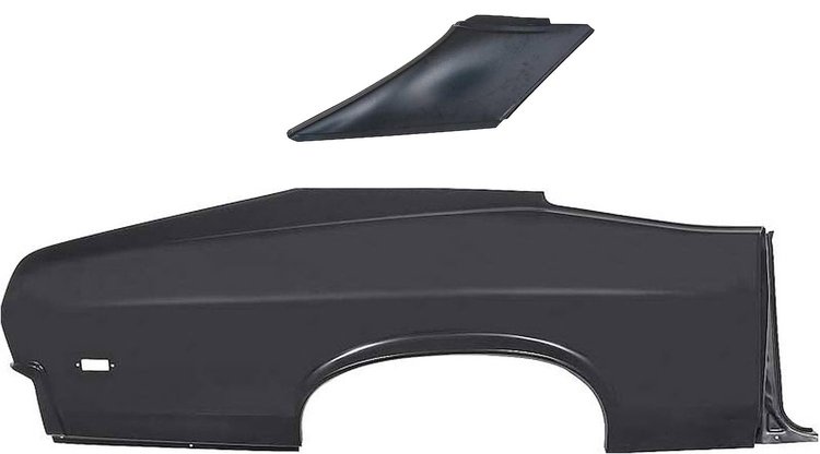 Full Quarter Panel W/Sail Panel Kit for 1968-1969 Chevrolet Nova 2-Door Coupe [Right/Passenger Side]
