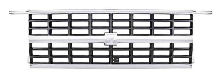 Grille Fits Select 1989-1991 Chevrolet R/V Series Trucks, Blazer & Suburban w/Dual Headlamps [Chrome]