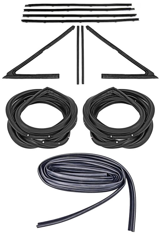 Weatherstrip w/Reproduction Felts Kit for 1964 Chevy El Camino