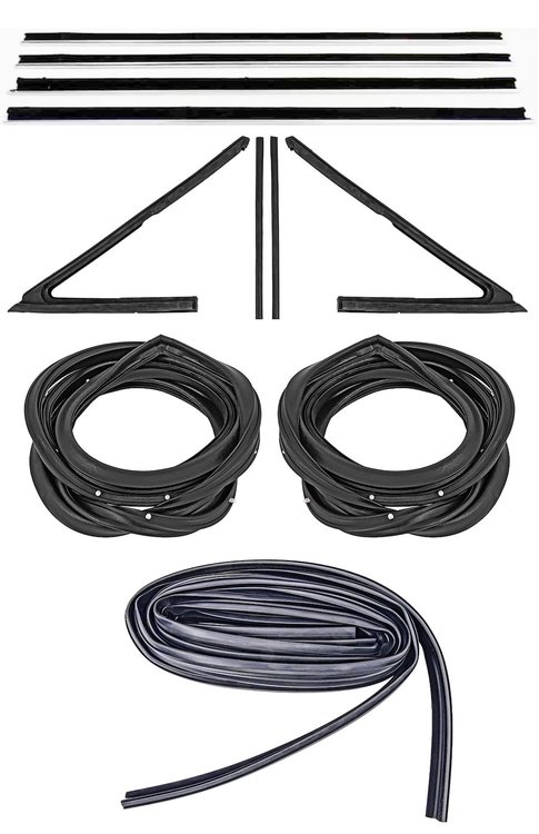 Weatherstrip w/Reproduction Felts Kit for 1968-1972 Chevy El Camino