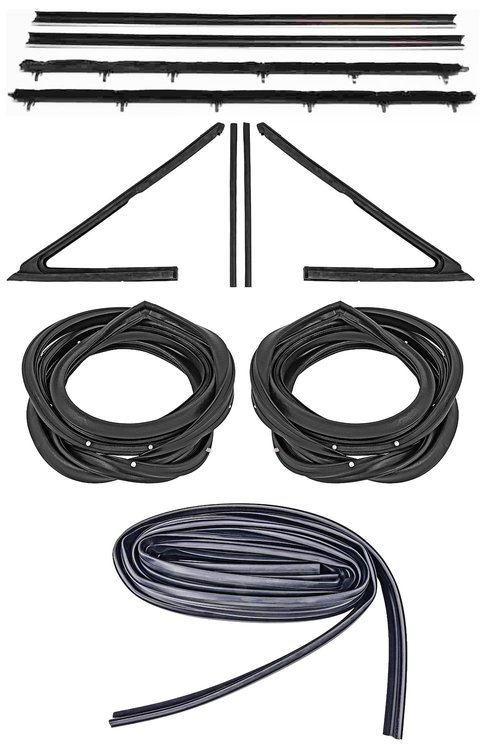 Weatherstrip w/OE Style Felts Kit for 1968-1972 Chevy El Camino