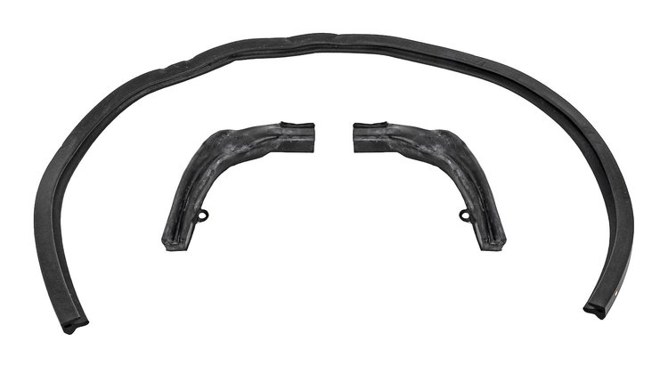 Convertible Top Header Seal w/ Molded Ends for 1967-1969 Chevrolet Camaro & Pontiac Firebird [3-Piece Kit]