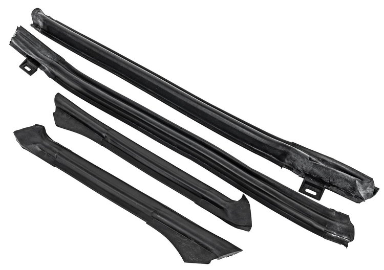 Horizontal and Vertical Roof Rail Weather Seals for 1987-1992 Chevrolet Camaro, Pontiac Firebird Convertibles