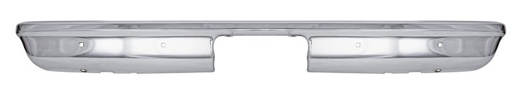 Rear Bumper Fits Select 1967-1987 Chevrolet & GMC C/K Series Stepside Trucks w/o Impact Strip Holes [Chrome]