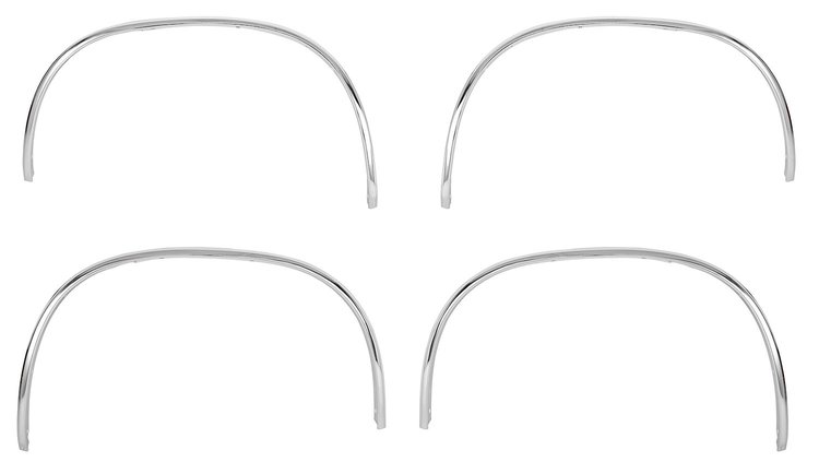 Front & Rear Wheel Well Molding Kit for Select 1982-1993 Chevrolet & GMC Trucks/SUVs
