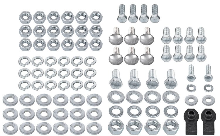 Rear Bumper Bolt Kit for 1963 Chevrolet Bel-Air, Biscayne, Impala