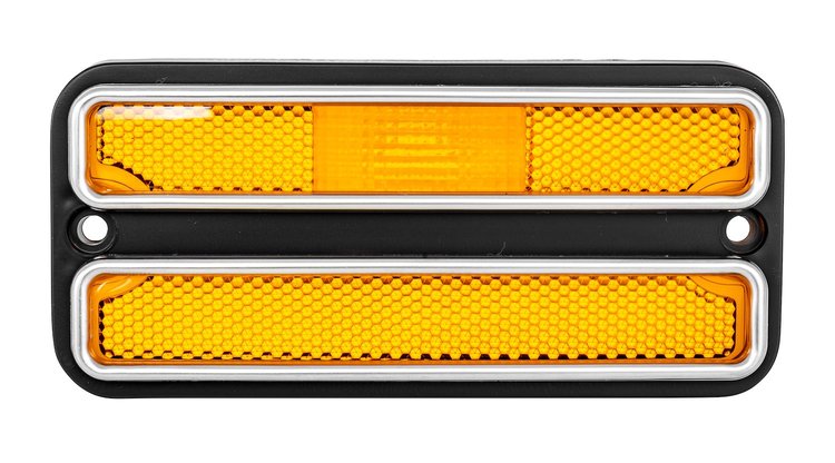 Front Marker Light Lens for Select 1968-1972 Chevrolet & GMC Trucks, Left/Driver or Right/Passenger Sides [Amber]