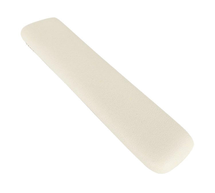 Armrest Pad Fits Select 1965-1967 GM Models, Front [Left/Driver or Right/Passenger Side, OE-Style Madrid Grain, White]