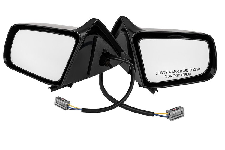 Side View Mirror Kit - Power Remote for 1987-1993 Ford Mustang Coupe/Hatchback Models