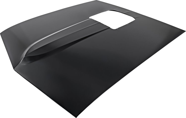 OE-Style Hood for 1969-1970 Ford Mustang w/Shaker Scoop Holes [Steel]