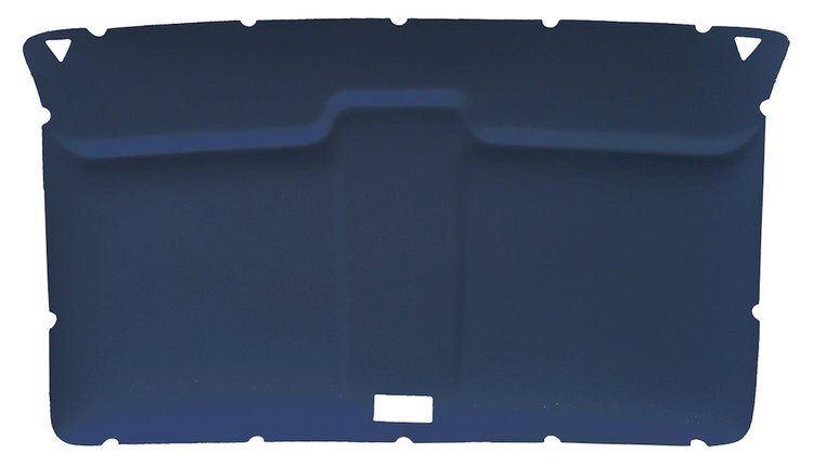 ABS Plastic Headliner for 1973-1987 Chevrolet/GMC Standard Cab Truck [Foambacked Perforated Vinyl, Blue]