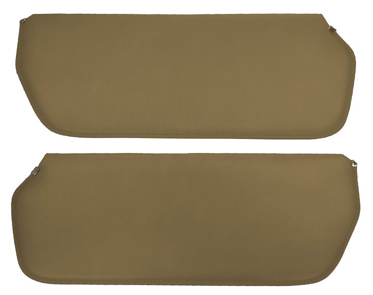 Sun Visors for 1973-1987 Chevrolet/GMC Truck, Suburban, Blazer, K5 Blazer, Jimmy [Madrid Grain Vinyl, Saddle]