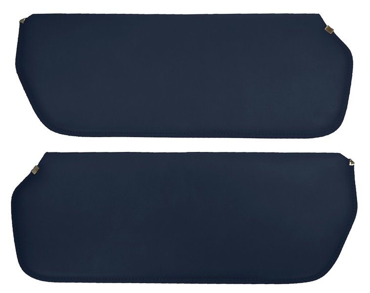 Sun Visors for 1973-1987 Chevrolet/GMC Truck, Suburban, Blazer, K5 Blazer, Jimmy [Non-Perforated Vinyl, Blue]
