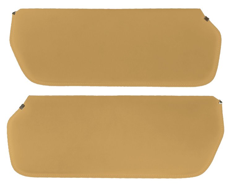 Sun Visors for 1973-1987 Chevrolet/GMC Truck, Suburban, Blazer, K5 Blazer, Jimmy [Non-Perforated Vinyl, Buckskin]
