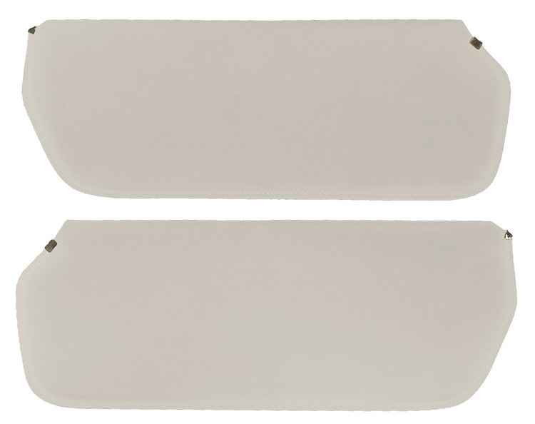Sun Visors for 1973-1987 Chevrolet/GMC Truck, Suburban, Blazer, K5 Blazer, Jimmy [Non-Perforated Vinyl, Off White]