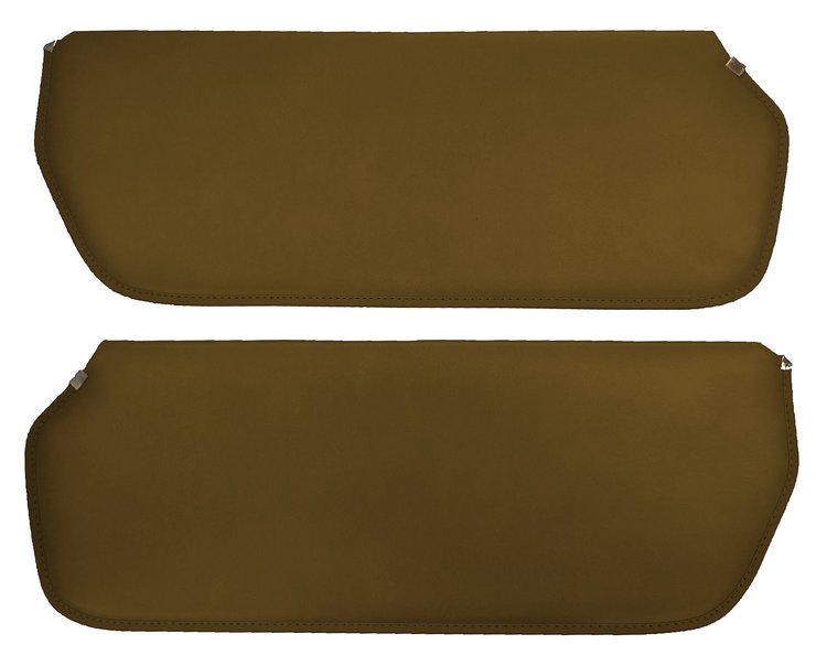 Sun Visors for 1973-1987 Chevrolet/GMC Truck, Suburban, Blazer, K5 Blazer, Jimmy [Non-Perforated Vinyl, Ginger]