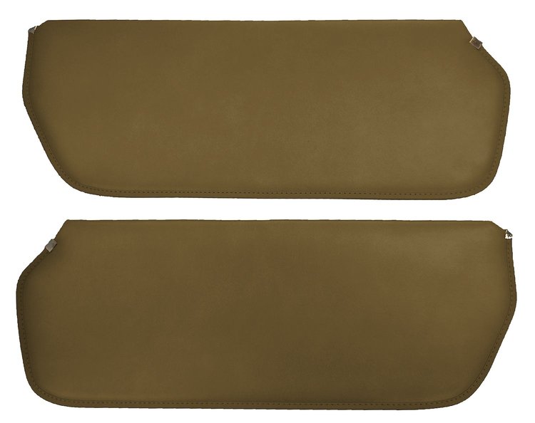 Sun Visors for 1973-1987 Chevrolet/GMC Truck, Suburban, Blazer, K5 Blazer, Jimmy [Sierra Grain Vinyl, Saddle]