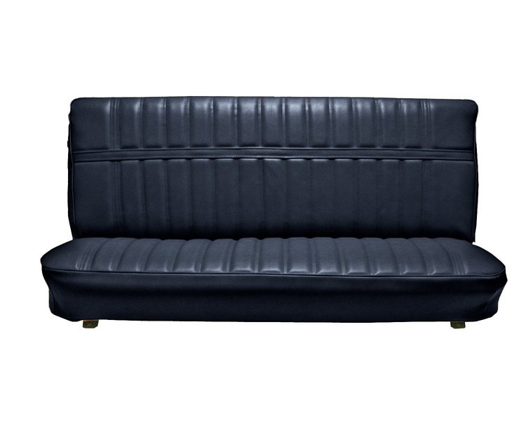 Front Bench Seat Upholstery for 1973-1980 Chevrolet/GMC Standard Cab Truck [Madrid Grain, Navy Blue]