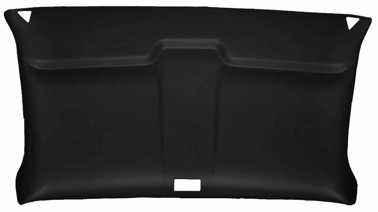 Retro-Style ABS Plastic Headliner for 1973-1987 Chevrolet/GMC Standard Cab Truck [Foambacked Perforated Vinyl, Black]